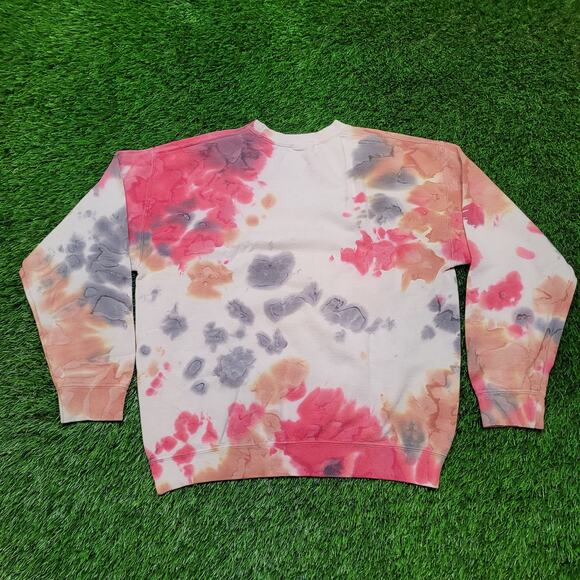 AC/DC Ice Dye Tie Dye Sweatshirt Mens M/L Baggy Oversized Boxy Fit - Picture 4 of 6